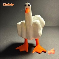 UMISTY Resin Duck Figurine, Duck You Craft Middle Finger Duck Statue, Housewarming Gift Sculpture Or