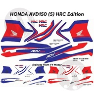 Honda adv150 hrc (5) adv hrc edition exp premium quality motor body cover sticker stiker stripe 1set