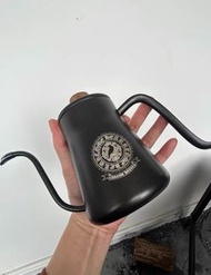 全新不銹鋼手沖壺450ml唔銹鋼細長嘴壺咖啡壺茶壺水壺黑色手沖咖啡壺