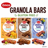 EMCO Granola Bar Gluten Free (5 Bars in a box), Fruit Mix/ Dark Chocolate/Blueberry