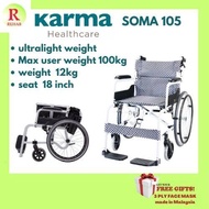 【Freegift】Karma SOMA 105 Wheelchair (SM-150.5)kerusi roda 轮椅// 18'' seat