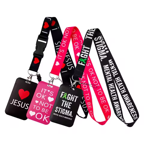 Funny Quotes Love ‘’JESUS‘ Lanyard Neck Strap Keychain Card Cover Badge Holder Mobile Phone Hang Rop
