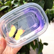[EST] Transparent Slime Toy 3D Butterfly Gradient Color Fluffy Non-sticky Crystal Cloud DIY Making Stretchy Children Mud Clay Decompression Toys Party Favors