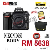 |  NIKON D750 BODY ONLY |
|  ONLINE REDEEM RM1100 CASHBACK |