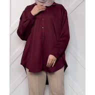 LARA Premium Iron-less Satin Blouse