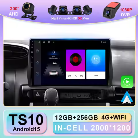 Car Android Radio For Toyota Wish 2010 -2018 Player Head Unit Multimedia Carplay Auto Screen 4G No 2