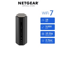 NETGEAR Nighthawk WiFi 7 Router (RS600): Tri-Band, Up to 3,300 sq ft, 10 Gig Internet, BE18000 18Gbp