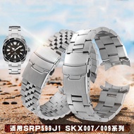 ✆ สร้อยข้อมือนาฬิกาสำหรับ SEIKO 5 SRPD63K1 SKX007 009 175 173 สแตนเลสสตีลนาฬิกานาฬิกาอุปกรณ์เสริมนาฬิกา WatchBand Chain