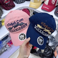 Helolis American vintage dolphin TEKET letter embroidered baseball cap with washed soft top and deep