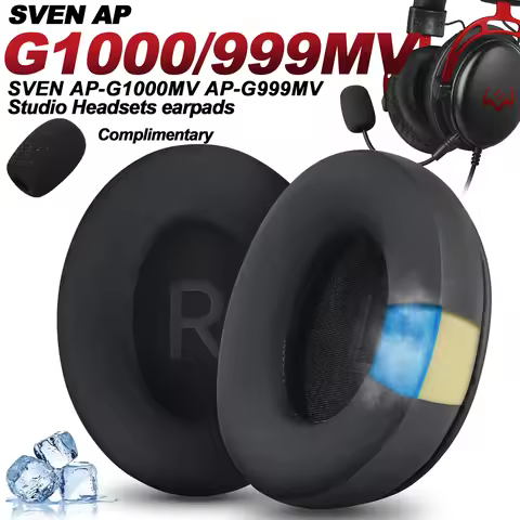Earphone pads SVEN AP-G1000MV AP-G999MV replacement Earpads headphones Earmuffs Soft Mesh cloth Memo