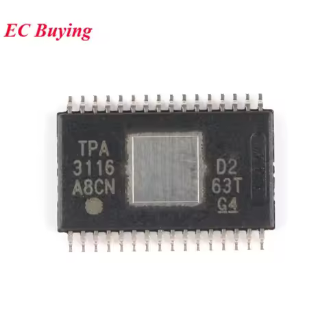 TPA3116D2DADR TPA3116D2 HTSSOP-32 TPA3116 Class D Audio Power Amplifier 2 Channel IC Controller Chip