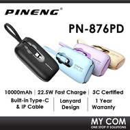 [3C Certified] Pineng PN-876PD 10000mAh  22.5W Fast Charging Portable Power Bank Built In Type-C & I