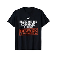Funny Black and Tan Coonhound Dog Owner T-Shirt - 100% Cotton Retro Hound Breed Tee with Coonhound G