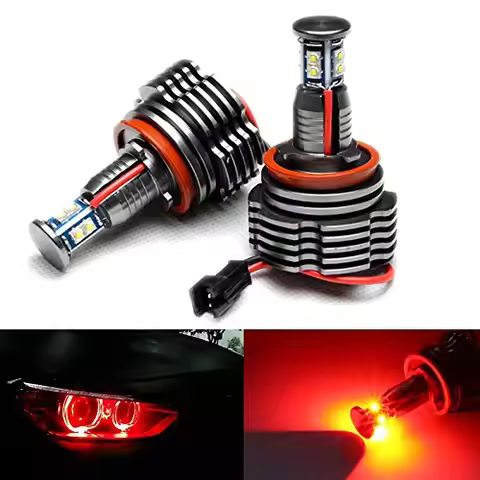 Headlight H8 Angel Eyes for BMW Fog Light For BMW E87 E82 E92 E93 E70 E71 E90 E91 E60 E61 E63 E64 40