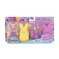 Polly Pocket X Peeps Surprise Unboxing Compact Set With 2 Themed Bunny Worlds Balloon Arch Popcorn S