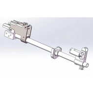 Jinming ak74u Modified ak105 Handguard Front Section Assembly Accessories 3d Light Curing Printing A