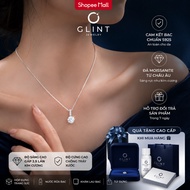 Moissanite 1 Carat Glint Jewelry Women's Necklace – S925 Sterling Silver Solitaire Classic Round GRA