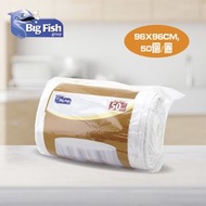 Big Fish - 白色膠枱布 96x96cm（50個/卷）(BFTC001-50)