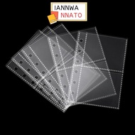 IANNWANNATO Photocard Binder Sheets, A7 PP Acid Free Multiple Pockets Sleeve, Transparent Kpop Photo