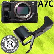 全新 索尼 Sony A7C PU皮相機底座半套 (可拆取電池) PU Leather Camera Half Case
