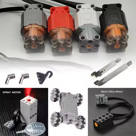 MOC M L XL Motor Servo Power Functions Motor High-Tech Parts Multi PF 8293 8883 Model Building Block