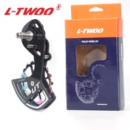 LTWOO Bộ Bánh Xe Ròng Rọc Sợi Carbon Chịu Lực Gốm Cho Xe Đạp 105 R7000 R8000 5800 6800 Bánh Xe Dẫn H