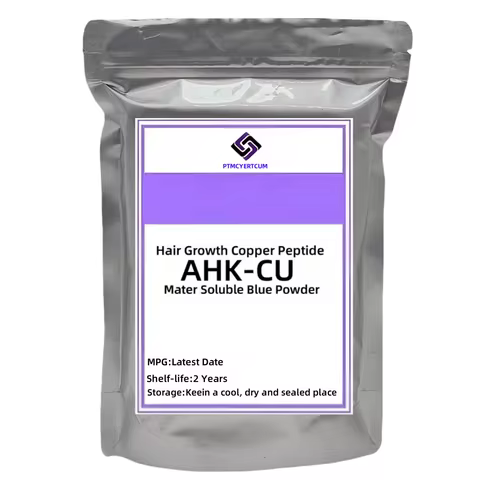 Customized AHK-CU Aluminum Foil Bag for Hair Growth Copper Peptides Powder Inner Pack Double Deck Pl