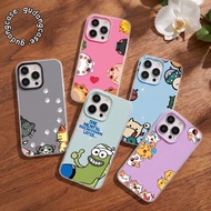 JELLY 2 IN 1 CASE PET FRIENDS FOR iphone 15 16 17 AIR PRO PROMAX PET FRIENDS MOTIF SG39 PROTECTIVE S