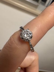 莫桑石S925通體純銀戒指 0.75 ct Moissanite S925 Sterling Silver Ring,rings,bracelet,bracelets,earring,earrings