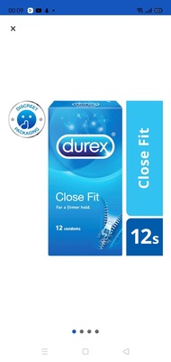 Durex Condom - Close Fit (49 mm)  - 12 per pack