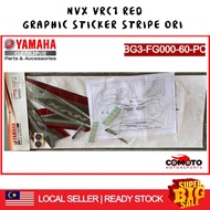 Yamaha NVX Graphic Sticker Stripe Set VRC1 RED ORIHLY BG3-FG000-60-PC