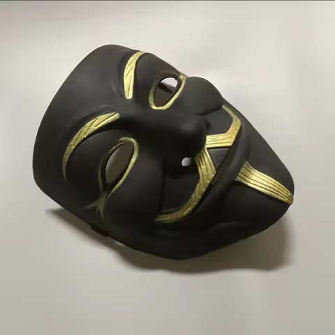 Movie Cosplay V for Vendetta Hacker Mask Anonymous Guy Fawkes Halloween Christmas Party Gift for Adu