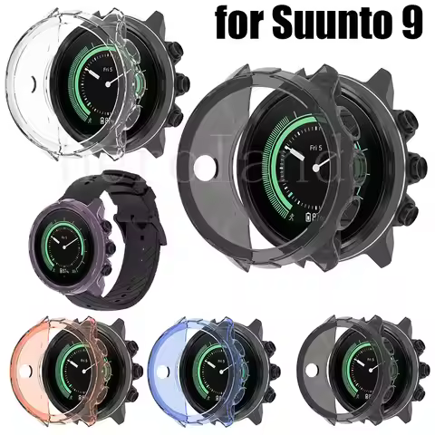 Protective Case Cover Shell For Suunto 9 / 9 Baro / Spartan Sport Wrist Hr Baro Clear TPU Cases Smar