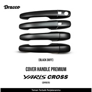 Yaris Cross 2023 Premium Handle Cover Black Doff Car Door Handle Cover Dracco Accessories
