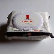 Combo 10 bịch khăn ướt Choice L Lotte Hàn Quốc 120 miếng.