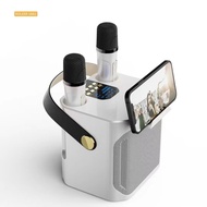 KOLEER S882 Wireless Bluetooth Dual Microphone Karaoke Family KTV Portable 3D Stereo Speaker