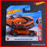 Hot Wheels 2020 Ford Mustang Shelby GT500 2025 Short Card Mustang 60 Series Orange Mustang GT500 Mod