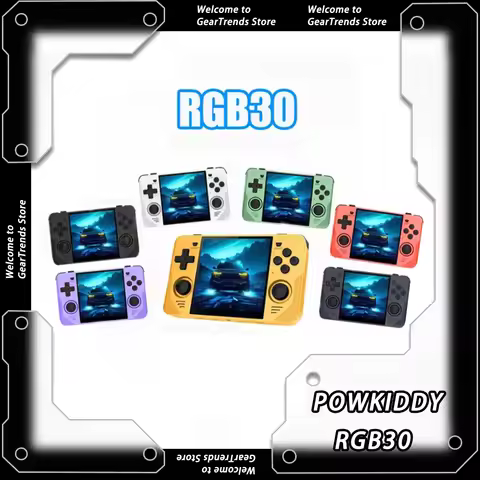 POWKIDDY RGB30 Portable Retro Handheld Game Console 4.0 Inch Ips Hd Screen 64bit 3d Simulator Handhe