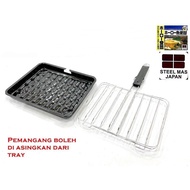 Japanese Style Chicken Fish Grill BBQ / Portable BBQ Grill Pan With Tray / Grilled Meat Chicken Fish