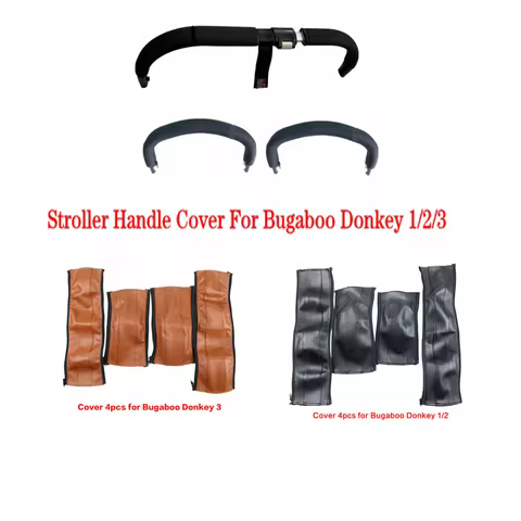 Pram Armrests Covers For Bugaboo Donkey 1 2 3 5 Stroller Pu Leather Protective Case Handle Bumber Co