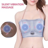 KTS Electric Breast Massage Bra Wireless 5 Gears Breast Enhancement Instrument with 40℃ Hot Compress