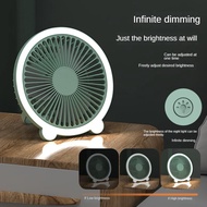 Summer Cooling Bulk Mini Electric Portable Desk Fan USB Recharging LED Light Table Fan for Household