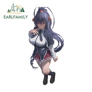 EARLFAMILY High School Dxd Himejima Akeno Car Sticker Cartoon Cute Motorcycle Helmet Storage Flask V