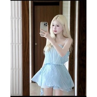 2-Strap Ruffled Dress with Inner Pants (100% Refund Commitment If Different From Picture)(Make By My