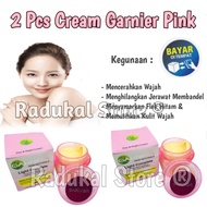 2 Pcs Cream Garnier Gentong Pink Siang Malam Original / Krim Garnier Light Cemplete Pencerah Wajah