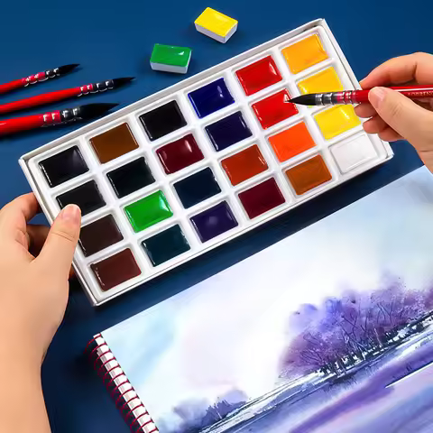 Russian White Nights Sonnet Artists Watercolour Paint Set Solid Student Watercolor Painting for Begi