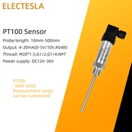 PT100ส่งสัญญาณอุณหภูมิ PT100เซ็นเซอร์อุณหภูมิ-200-600องศาเซลเซียสตัวแปลงสัญญาณ4-20mA 24VDC อุณหภูมิ 