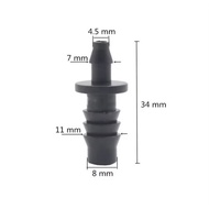 Straight Connector 4mm to 8/ 11mm hose 4mm - 10mm