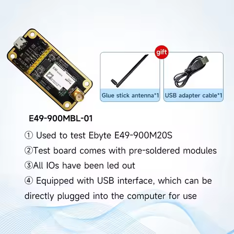 868/915MHz Wireless Module USB Interface Test Board Kit CDSENT E49-900MBL-01 CMT2300A Pre-soldered E