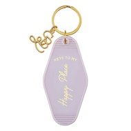 Santa Barbara Design Studio Keychain Lili + Delilah Small Gifts Vintage Motel Key Tag Key Ring, 3.5"